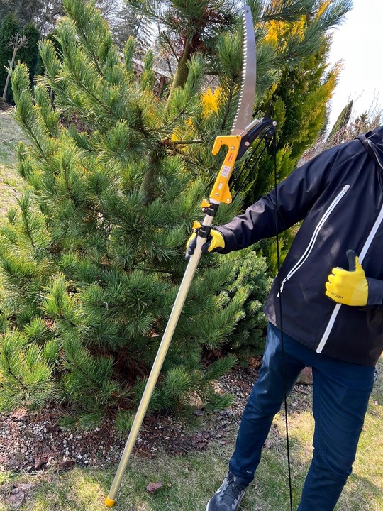 PIŁA TELESKOPOWA Z SEKATOREM NA TRZONKU 3,75m 375cm DO GAŁĘZI 2w1