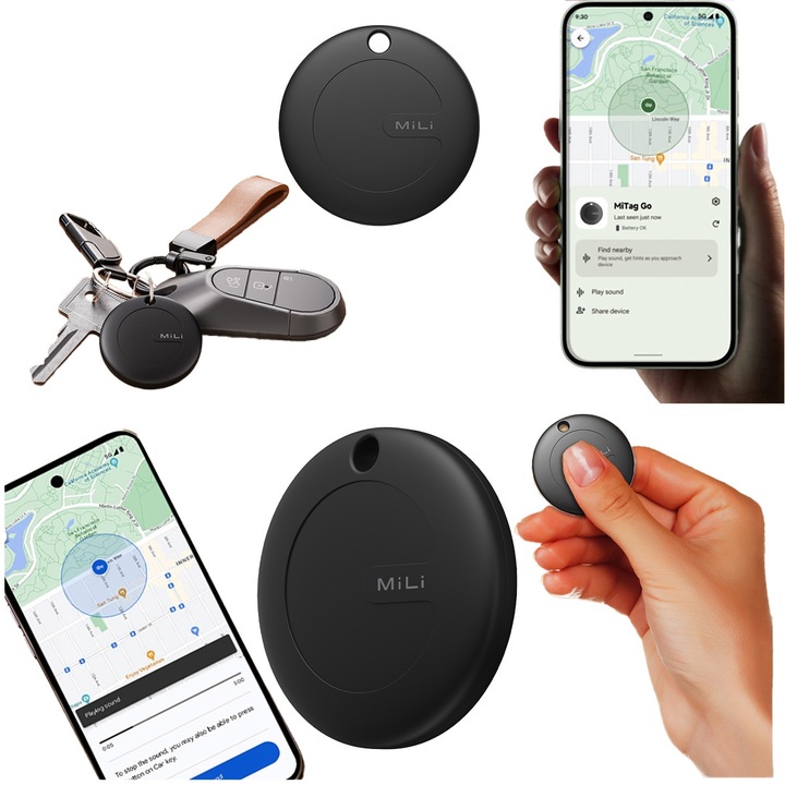 Lokalizator GPS MiTag MiLi ANDROID do plecaka kluczy bagażu dla psa