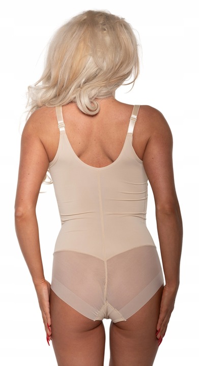 Body Damskie Wyszczuplające Korygujące Mocno Modelujące Brzuch Push-Up M/L