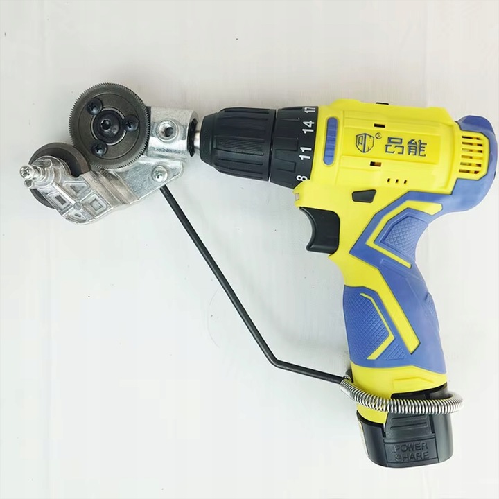 ADAPTER DO CIĘCIA BLACHY NA WKRĘTARKĘ WIERTARKĘ PRZYSTAWKA NOŻYCE