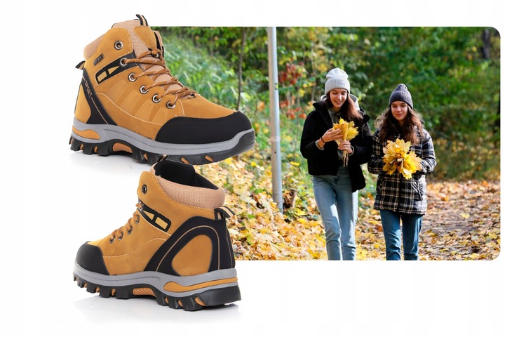 Obuwie Trekkingowe buty zimowe w góry Trapery turystyczne Botki