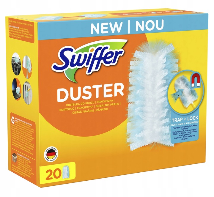 Swiffer Duster Miotełka do kurzu zapas wkłady 25 szt DE MEGA PACK