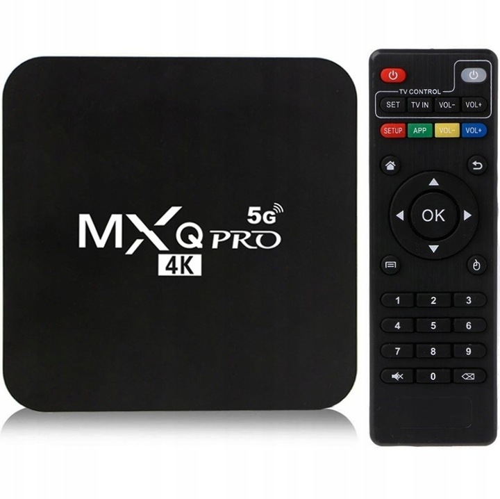 SMART TV BOX MXQ PRO S905X 4K ANDROID 11 1+8GB WIFI NETFLIX PRZYSTAWKA PL