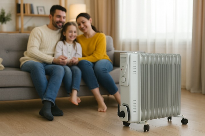 GRZEJNIK ELEKTRYCZNY 2500W OLEJOWY 11 ŻEBEREK TERMOSTAT ŻEBERKOWY OLEJAK