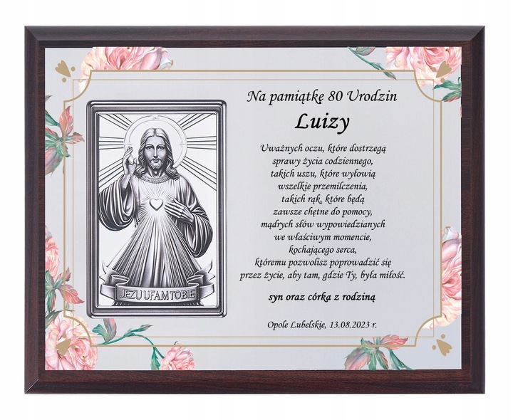 PREZENT NA URODZINY 18 30 40 45 50 60 65 70 80 90 OBRAZ W OZDOBNYM PUDEŁKU