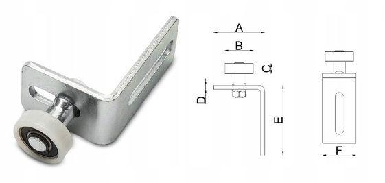 ROLKI DO BRAMY PRZESUWNEJ 80x80 5 ROLEK METALOWE SOLIDNE 600KG ZESTAW WDB