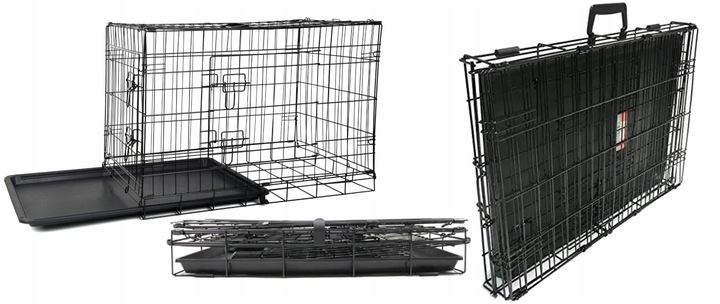 KLATKA METALOWA KENNELOWA TRANSPORTER DLA PSA KOTA ZWIERZĄT XL