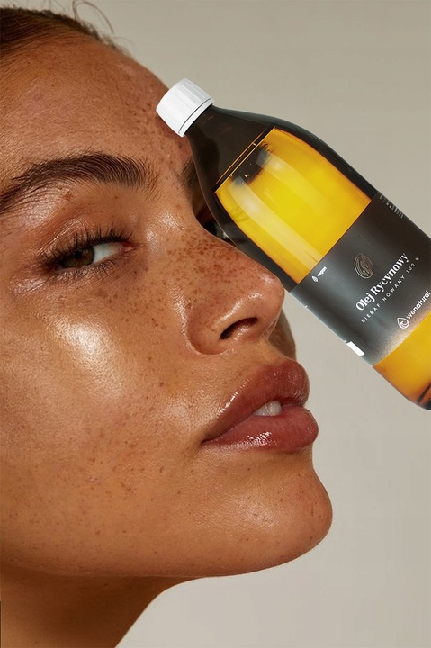 Olej Rycynowy Nierafinowany 500ml Wenatural - do Ciała Mocne Włosy i Brwi