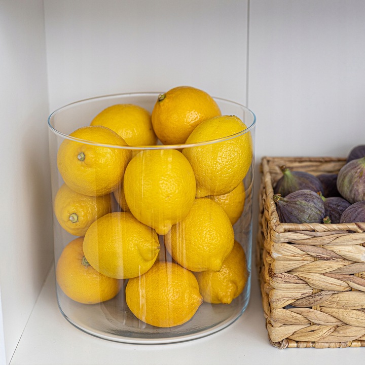 Wazon ŚWIECZNIK Lampion Cylinder 19 cm POJEMNIK Na Kompozycje