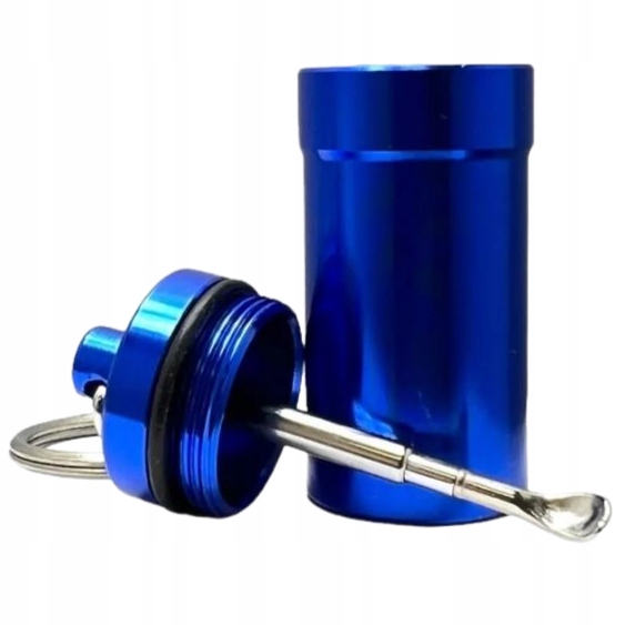 SNOW CADDY POJEMNIK NA TABAKĘ Z ROZSUWANĄ ŁYŻECZKĄ TABAKIERA SCHOWEK - MIX