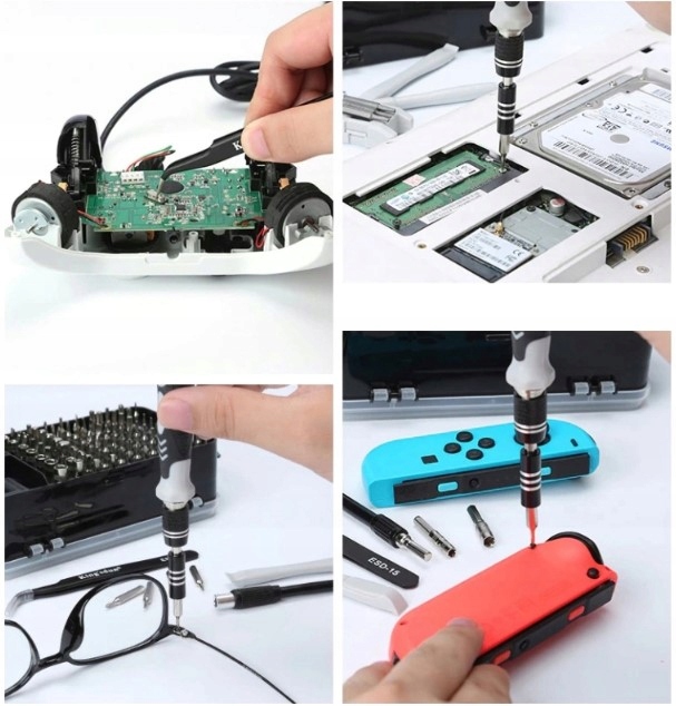 ZESTAW PRECYZYJNYCH ŚRUBOKRĘTÓW 115w1 TORX WKRĘTAK