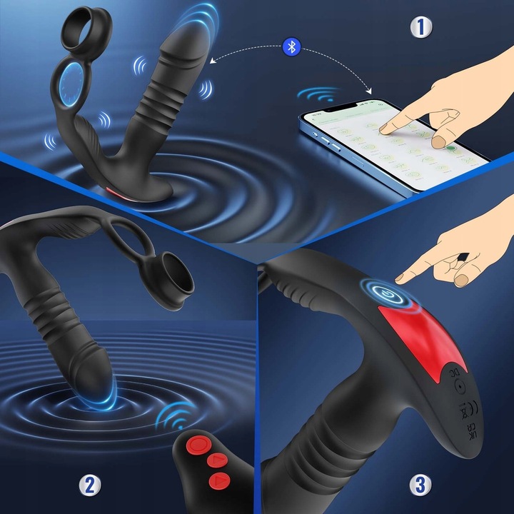 Zdalnie sterowany masażer prostaty z APP Sowiody