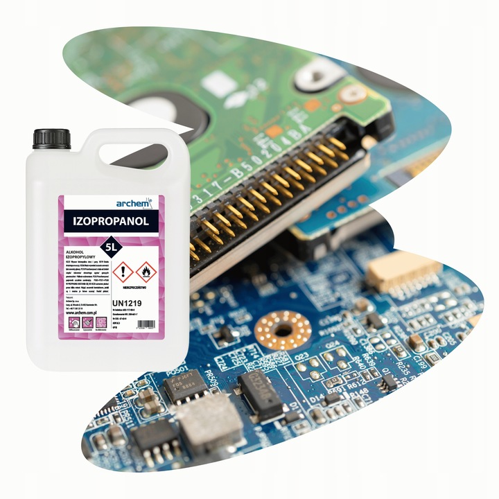 Alkohol Izopropylowy 99,9% IPA 5L Izopropanol czyszczenie Elektroniki,