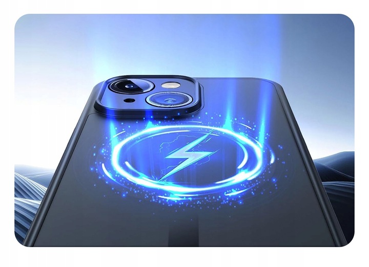 ETUI DO IPHONE 13 14 MAGSAFE PLECKI WZMACNIANE ANTI-SHOCK MATT CASE + SZKŁO