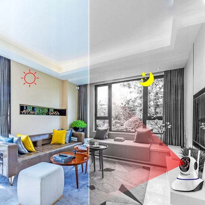 NIANIA INTELIGENTNA KAMERA NA ŻYWO TRYB NOCNY z MIKROFONEM