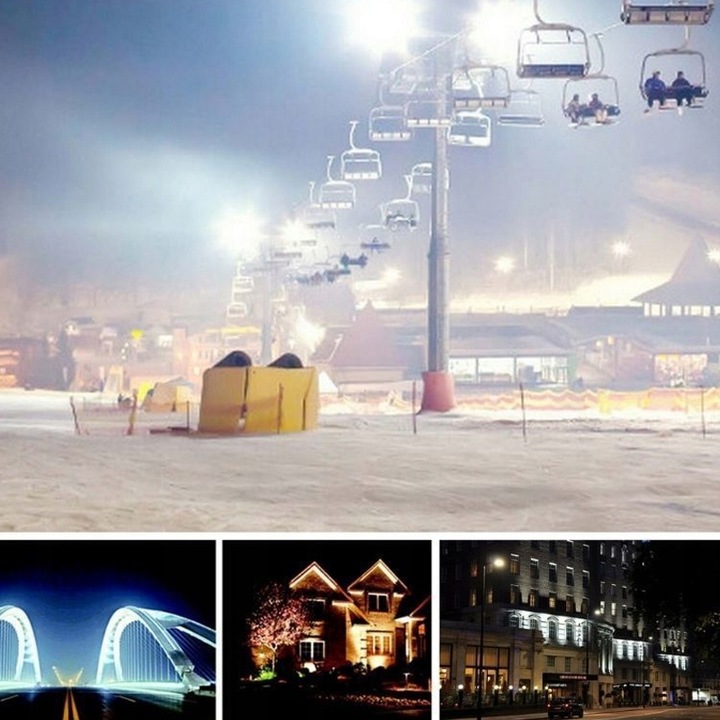 MOCNY HALOGEN 50W NAŚWIETLACZ LAMPA LED REFLEKTOR + UCHWYT IP66 4500LM