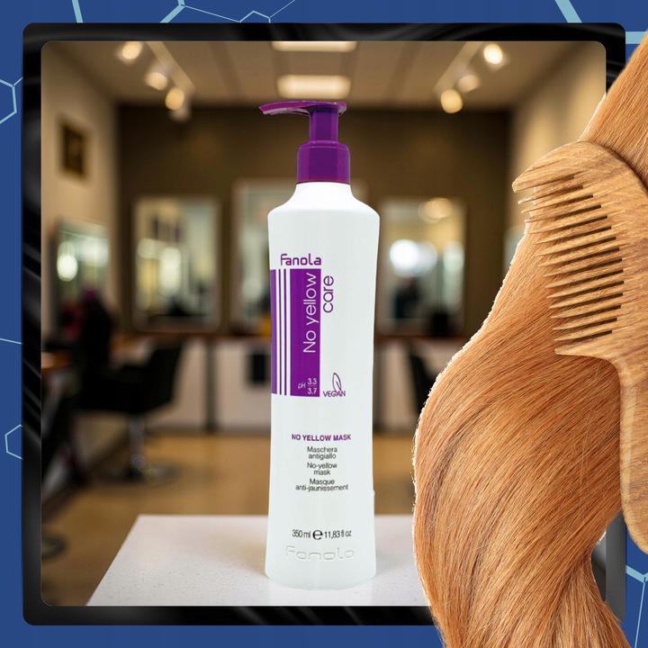 Maska do Włosów Blond NO YELLOW FANOLA Neutralizuje Żółte Odcienie 350ML