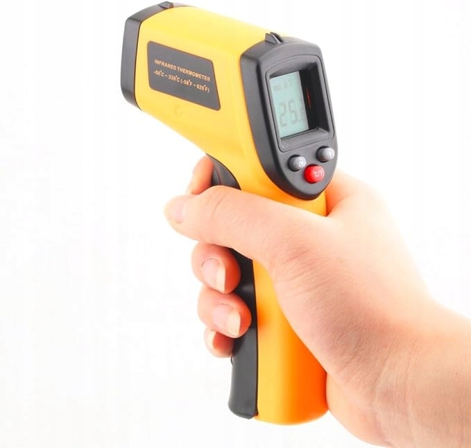 PIROMETR TERMOMETR BEZKONTAKTOWY LASEROWY BEZDOTYKOWY PODCZERWIEŃ -50 +400C