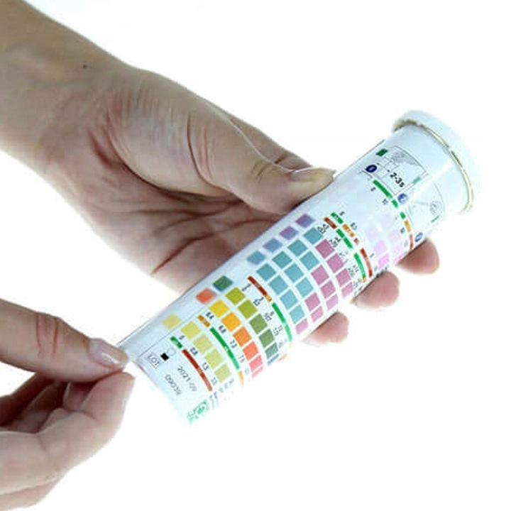 JBL Test 7w1 PH KH GH NO2 NO3 CL2 CO2 Paski testowe do badania wody