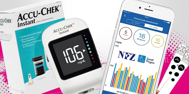 Glukometr Accu-Chek Instant Mg/dL Paski Do Glukozy ZESTAW Nakłuwacz Lancety