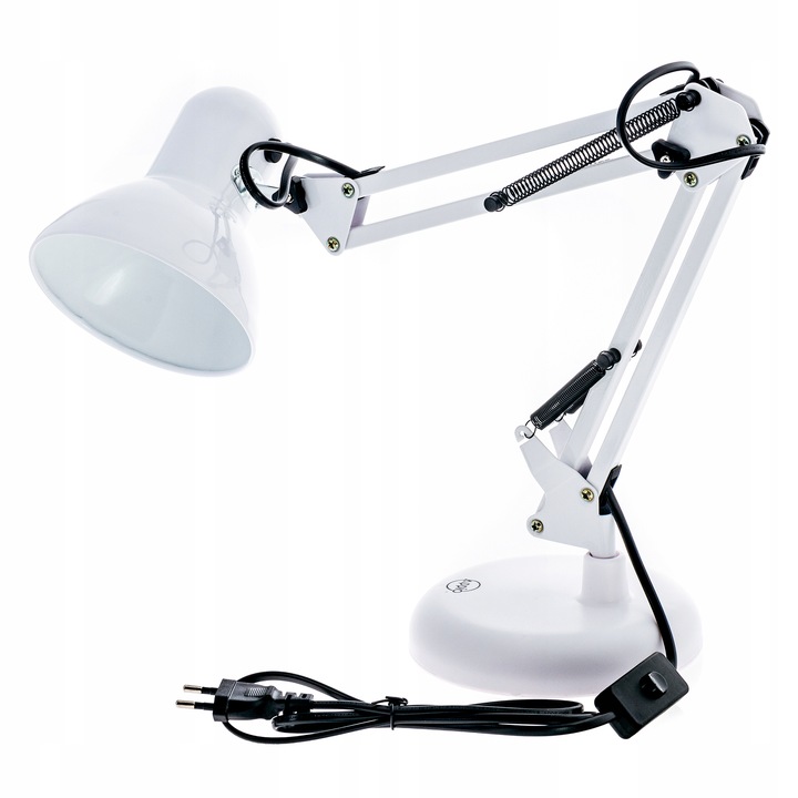 Lampka LED na E27 Biurkowa Lampa Szkolna Nocna Kreślarska Regulowana Uchwyt