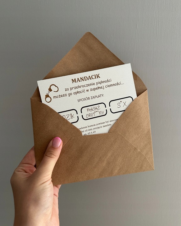 MANDACIK ZA PRZEKROCZENIE PIĘKNOŚCI zabawny prezent dla dziewczyny