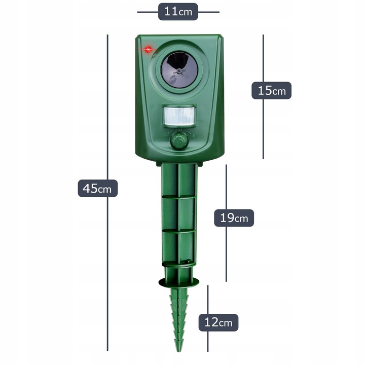 ODSTRASZACZ ZWIERZĄT KOTÓW PSÓW DZIKÓW SAREN PTAKÓW ITP + Lokalizator