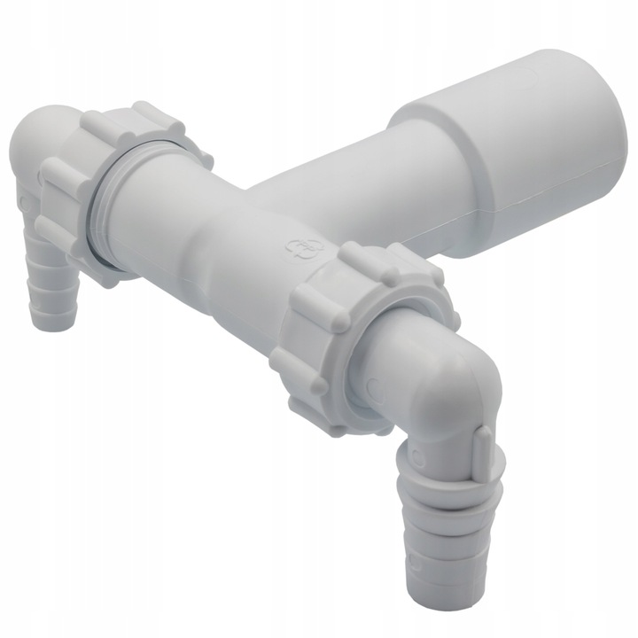 PODWÓJNY SYFON NADTYNKOWY DN 32 40- DO PRALKI I SUSZARKI, WYSOKA