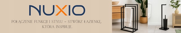 STOJAK NA PAPIER TOALETOWY CZARNY Z POJEMNIKIEM NA SZCZOTKĘ 2W1