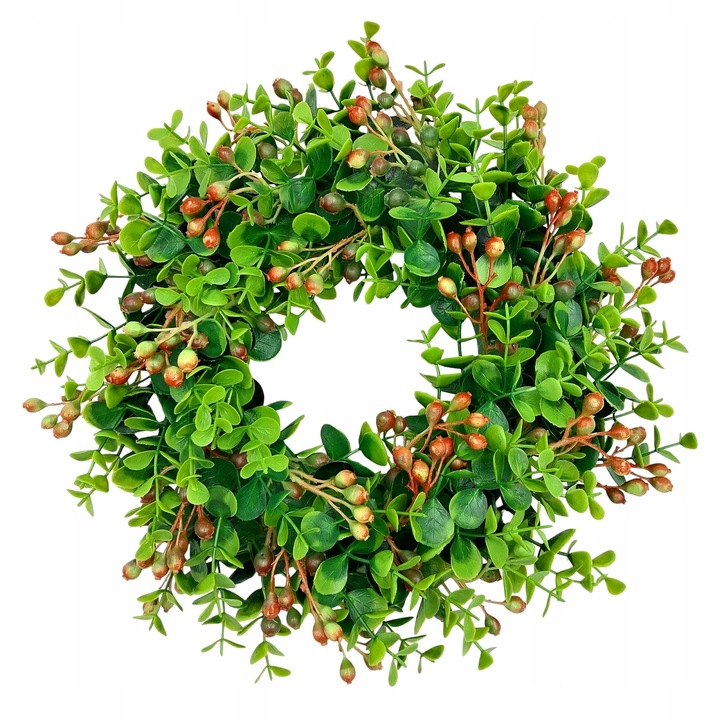 WIANEK NA DRZWI JESIENNY BUKSZPANOWY STROIK WIENIEC NA GRÓB CMENTARZ