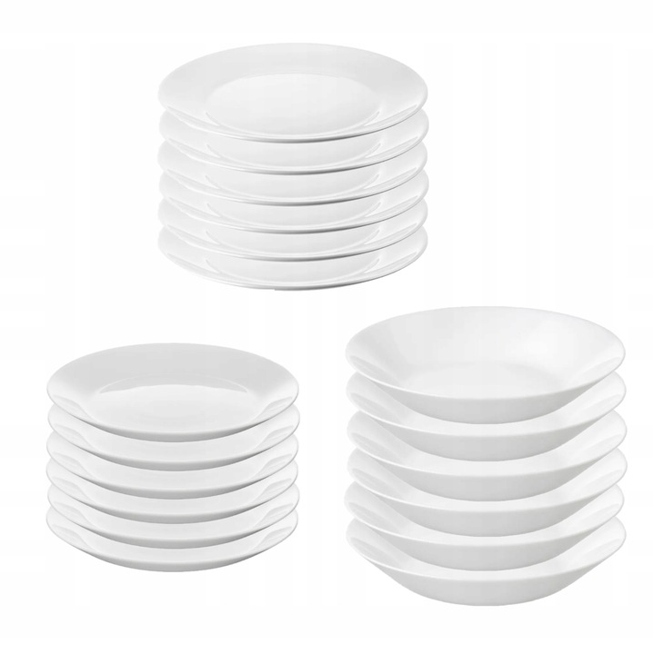 Serwis obiadowy Ikea OFTAST 18 szt miski talerze talerzyki