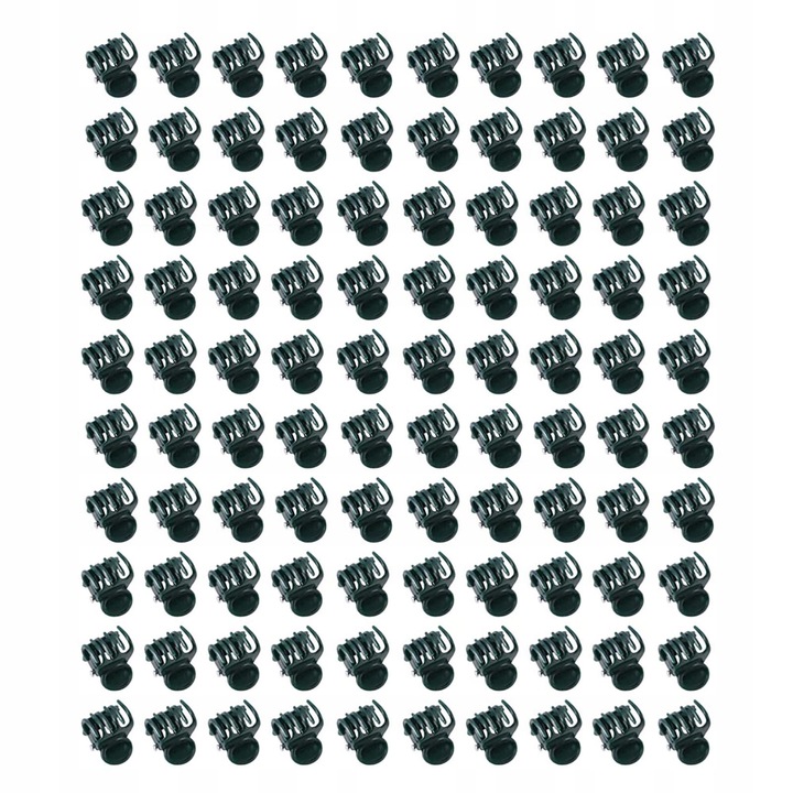 KLIPSY SPINKI DO ROŚLIN STORCZYKÓW CIEMNOZIELONE 100 SZT