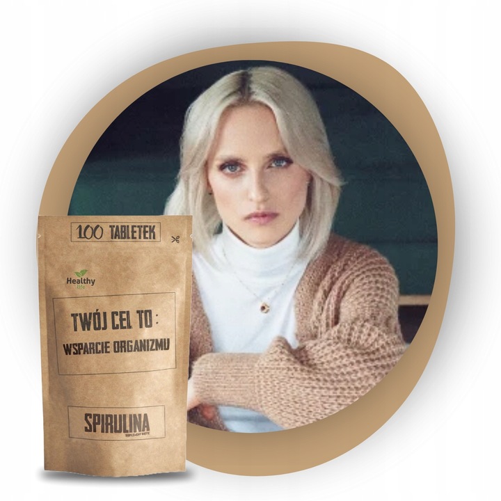 SPIRULINA Twój Cel To Odkwaszenie Organizmu Detox, Wątroba 100 tabletek
