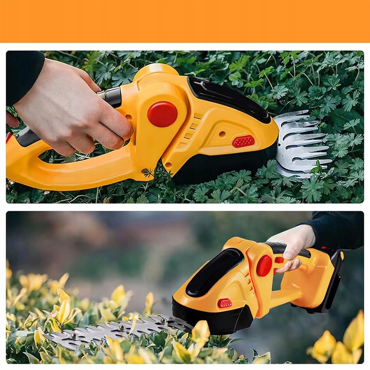 AKUMULATOROWE NOŻYCE TRAWY KRZEWÓW ŻYWOPŁOTU PRZENOŚNA RĘKOJEŚĆ MAŁE