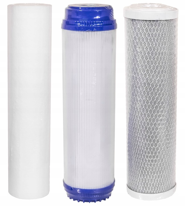 FILTR DO WODY WSTĘPNY KORPUS OBUDOWA FI 1'' GW 3-STOPNIOWY + WKŁADY