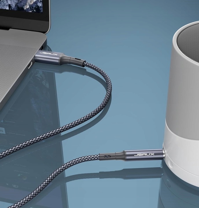 JSAUX Kabel USB C na AUX 1m , Typ C do Jack 3,5 mm