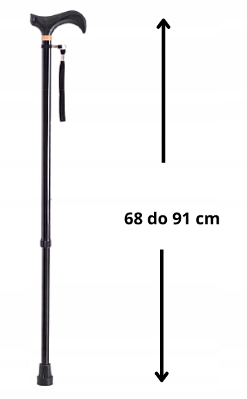 Laska inwalidzka SPACEROWA uchwyt SOFT WAVE (DERBY) ARMedical AR-014D