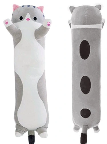 DŁUGI KOT KOTEK PODUSZKA MASKOTKA PLUSZAK 110 cm