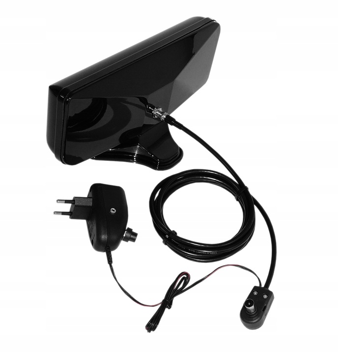 NAJMOCNIEJSZA ANTENA DVB-T2 POKOJOWA ALPHA +45db MUX8 FILTR LTE