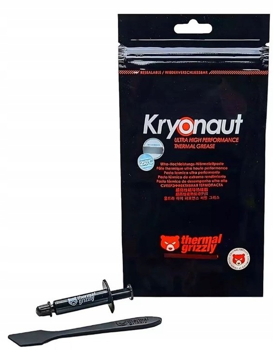 ORGINALNA Pasta termoprzewodząca Thermal Grizzly Kryonaut 1g 12,5W/mK