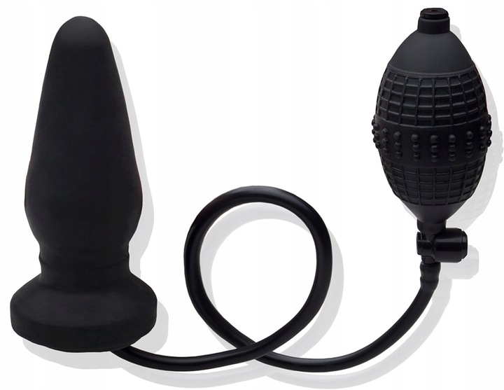 POMPOWANY KOREK ANALNY XXL DO 12 CM ŚREDNICY