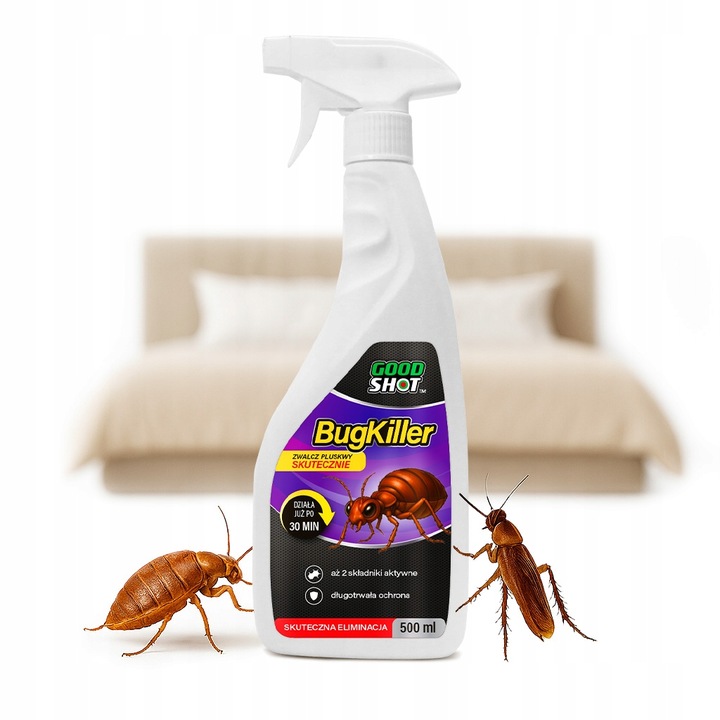 Zabójczy Preparat na Pluskwy Płyn 500ml Środek na Pluskwy BugKiller