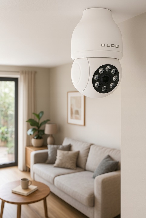 KAMERA WIFI WEWNĘTRZNA OBROTOWA ŻARÓWKA GWINT E27 IP 3MP TUYA