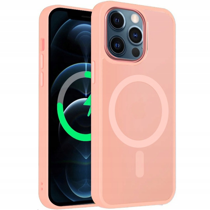 Etui Do iPhone 12/12 Pro +Szkło 9H WZMACNIANE 360° Matt Case Do Magsafe