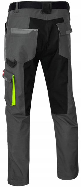 ELASTYCZNE SPODNIE ROBOCZE MĘSKIE WZMACNIANE DO PASA STRETCH SLIM