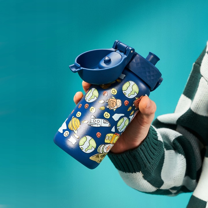 Stalowy bidon na wodę butelka na napoje Kosmonauta Kosmos Planety ION8 0,4l