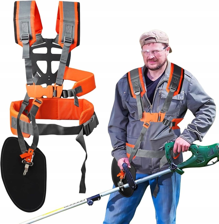 SZELKI DO KOSY SPALINOWEJ PODKASZARKI PASY NOŚNE UPRZĄŻ REGULOWANE