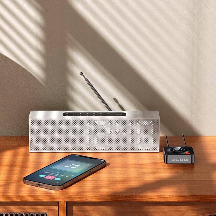 TRANSMITER ODBIORNIK BLUETOOTH ADAPTER DO WIEŻY 5.3 NFC RCA AUX SD