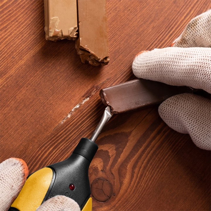 ZESTAW DO NAPRAWY MEBLI NARZĘDZIA NAPRAWCZE DO PARKIETU WOSK MARKERY