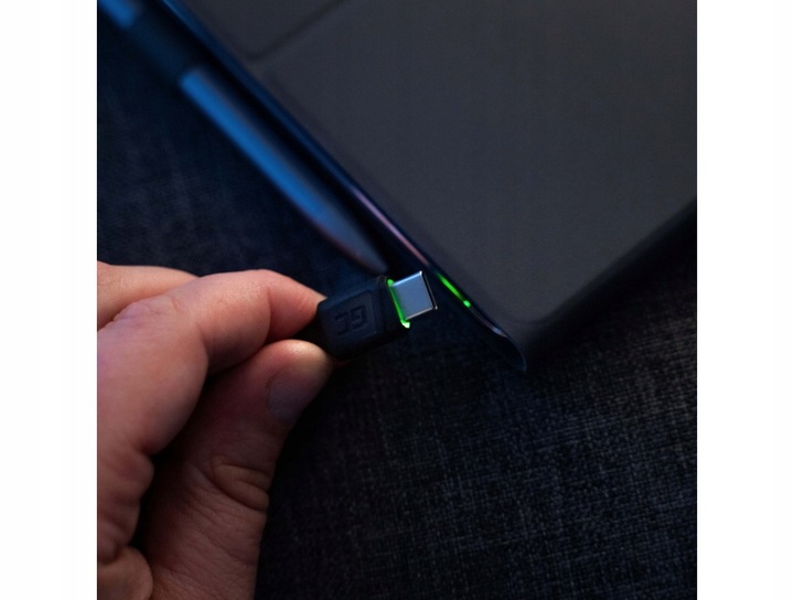 Zestaw 3x Kabel GC Ray USB - USB-C 120cm LED Quick Charge 3.0